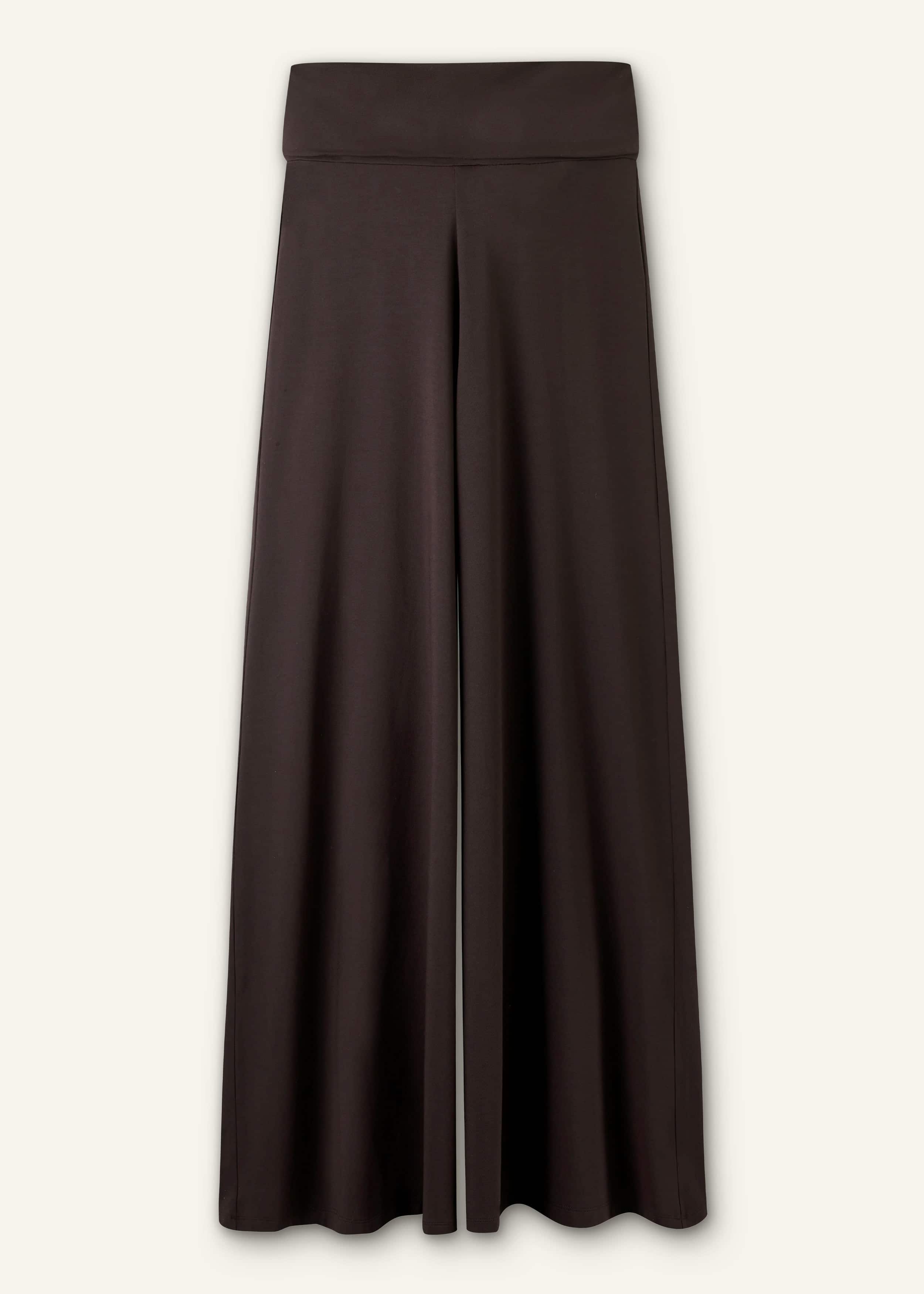 Brown Super Wide Palazzo Pant meandem