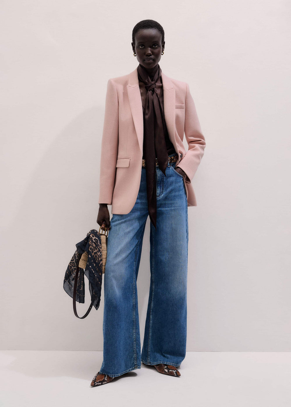 Blue Relaxed Baggy Wide-Leg Jean meandem