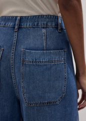 Blue Straight Culotte Jean meandem