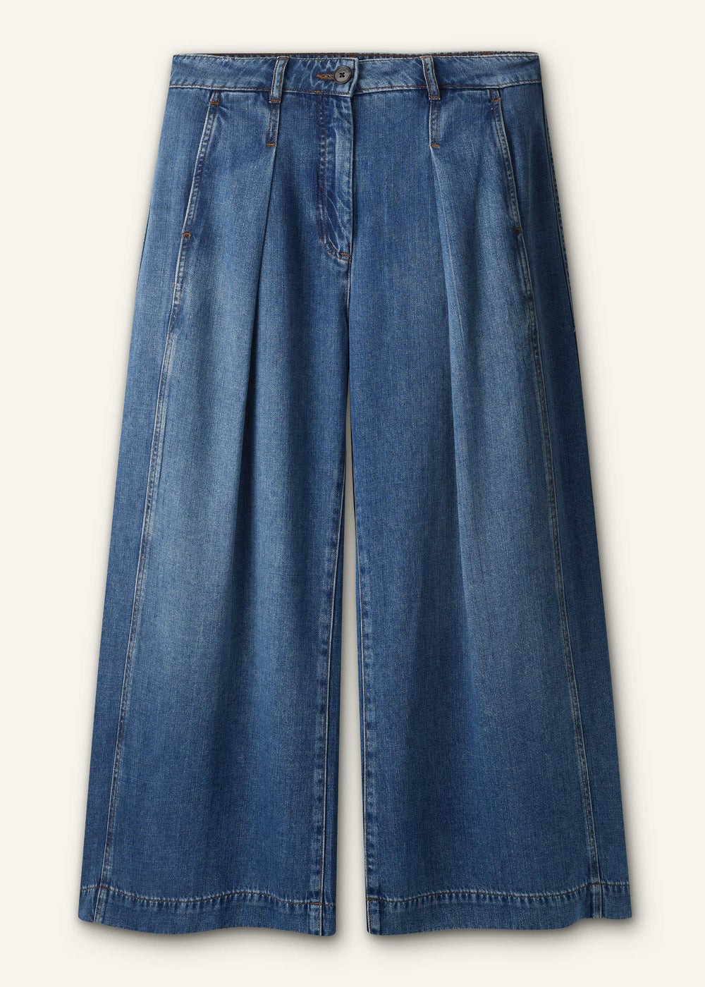 Blue Straight Culotte Jean meandem