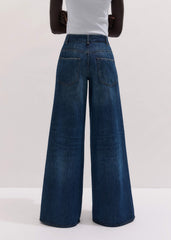 Mid Blue Super Wide Baggy Jean meandem
