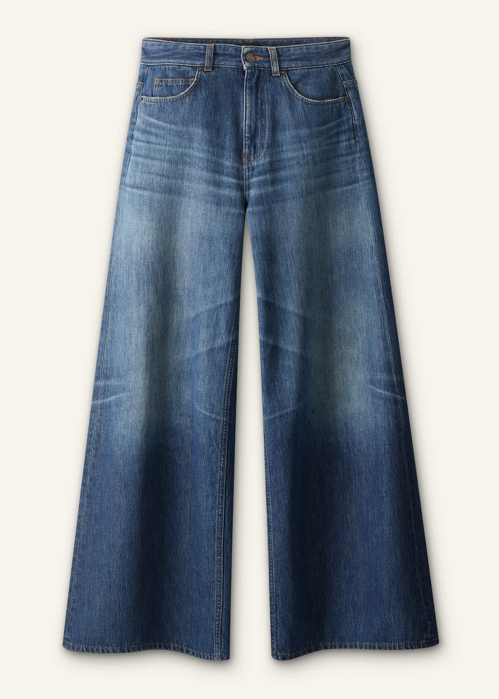 Mid Blue Super Wide Baggy Jean meandem