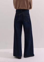 Dark Blue Rinse Wash Ultimate Wide-Leg Jean meandem