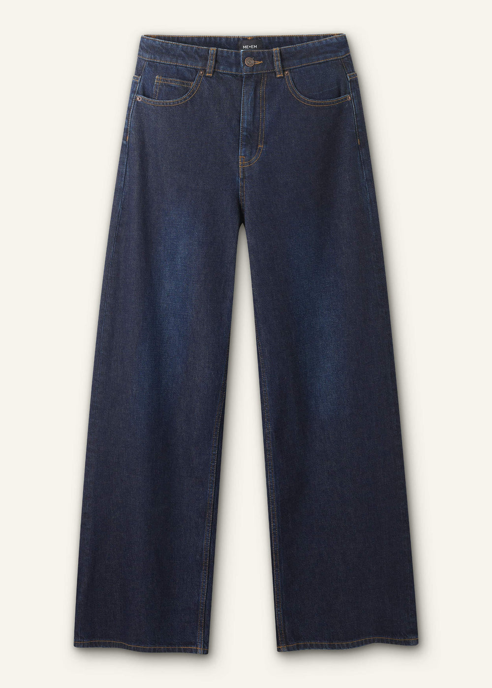 Dark Blue Rinse Wash Ultimate Wide-Leg Jean meandem