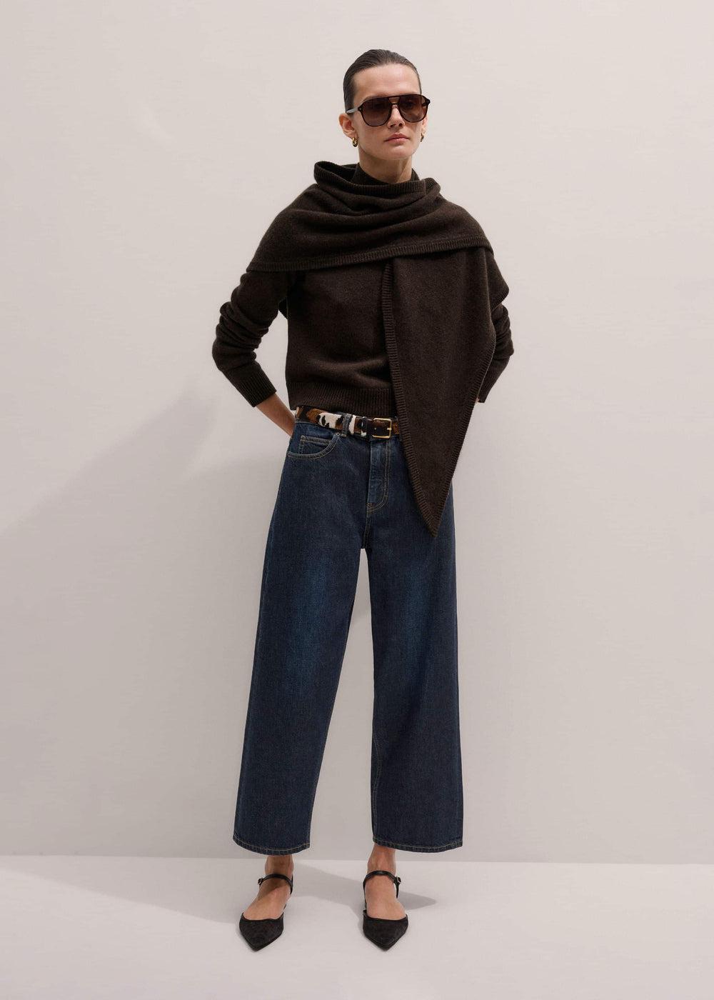 Dark Blue Straight Crop Jean meandem