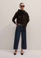 Dark Blue Straight Crop Jean meandem
