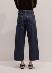 Dark Blue Straight Crop Jean meandem