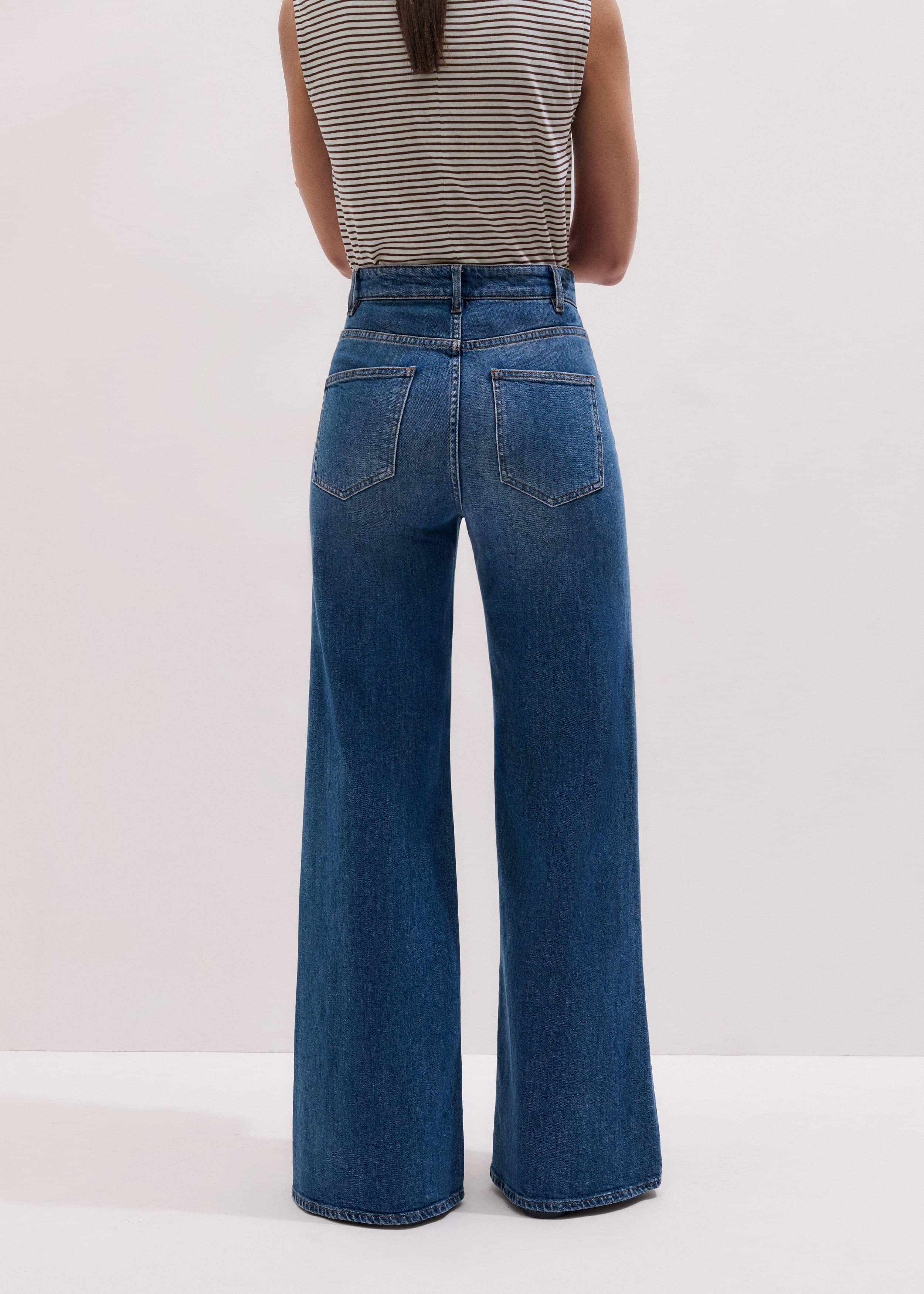 Blue Super Flare Wide Jean meandem