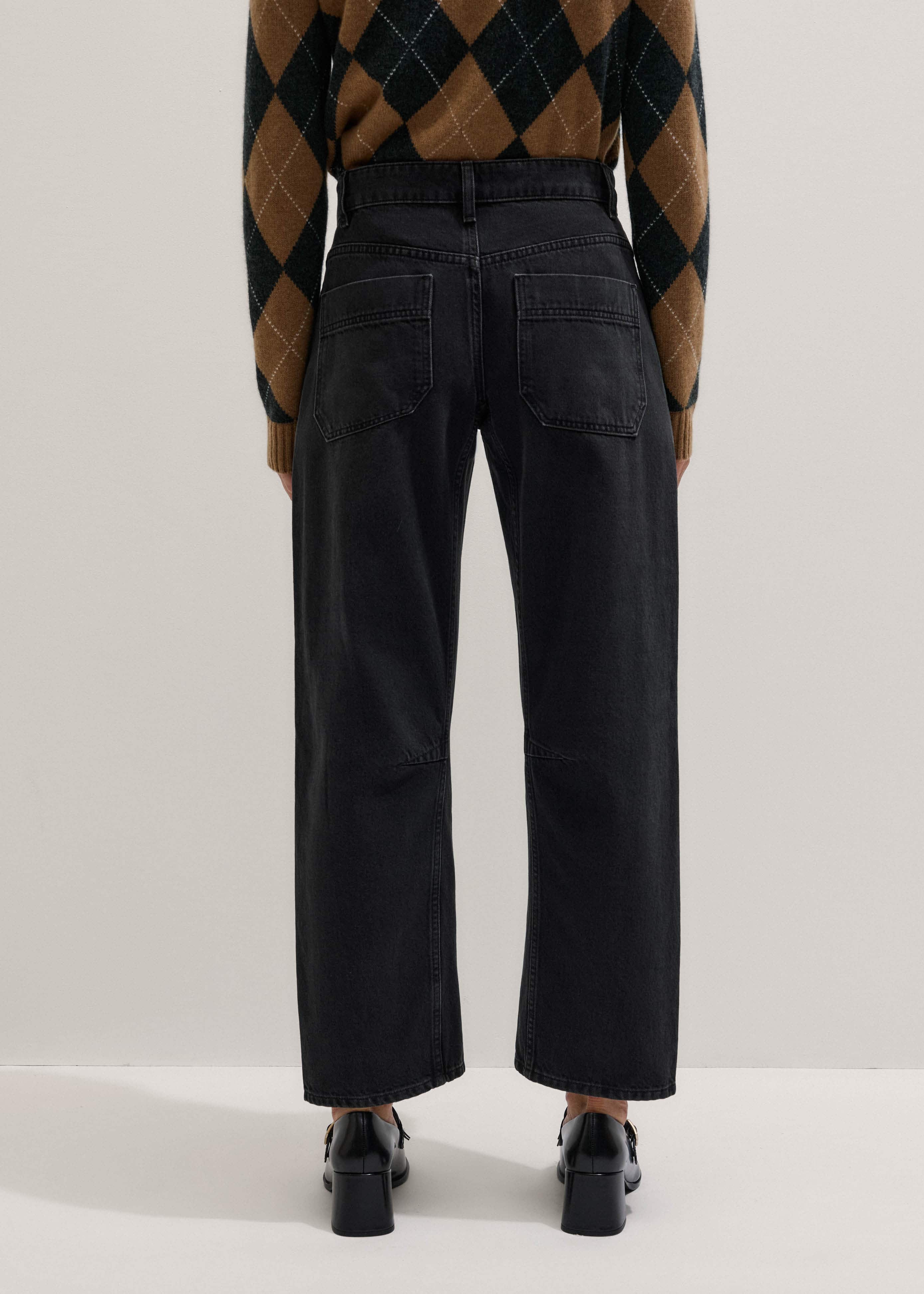 Black Patch Pocket Engineered Jean meandem