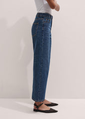 Dark Blue Straight Crop Jean meandem