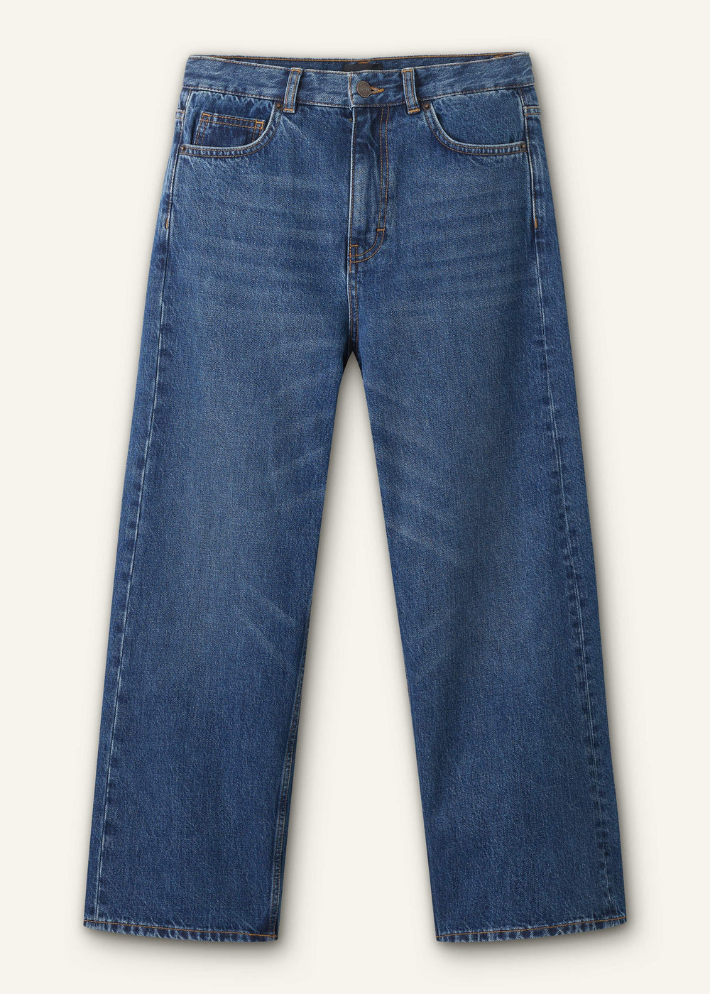 Dark Blue Straight Crop Jean meandem