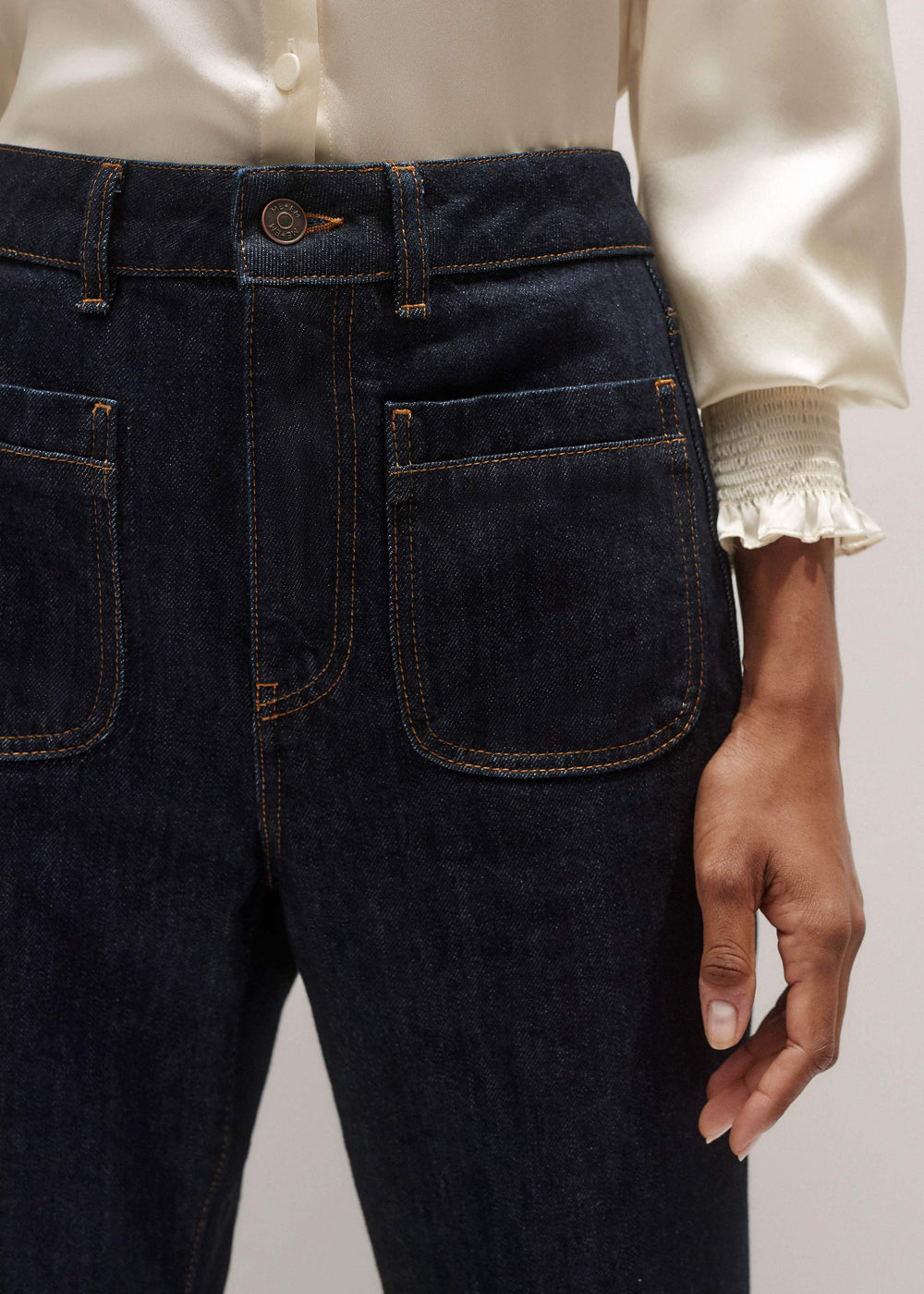 Blue Subtle Flare Jean meandem