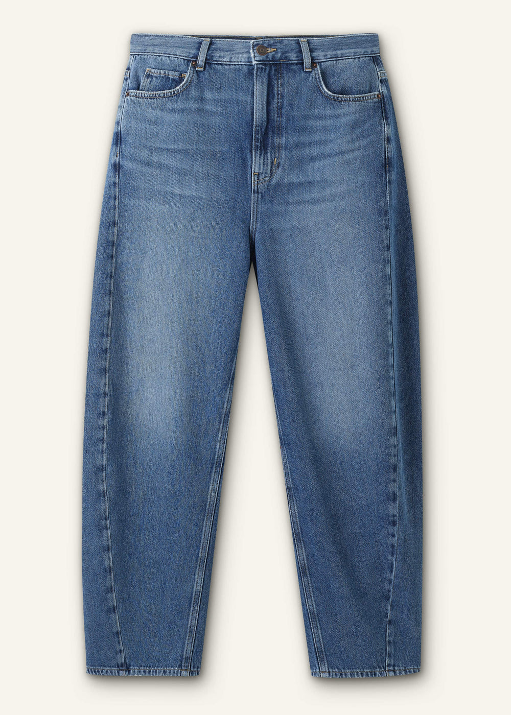 Blue Engineered Barrel Jean meandem