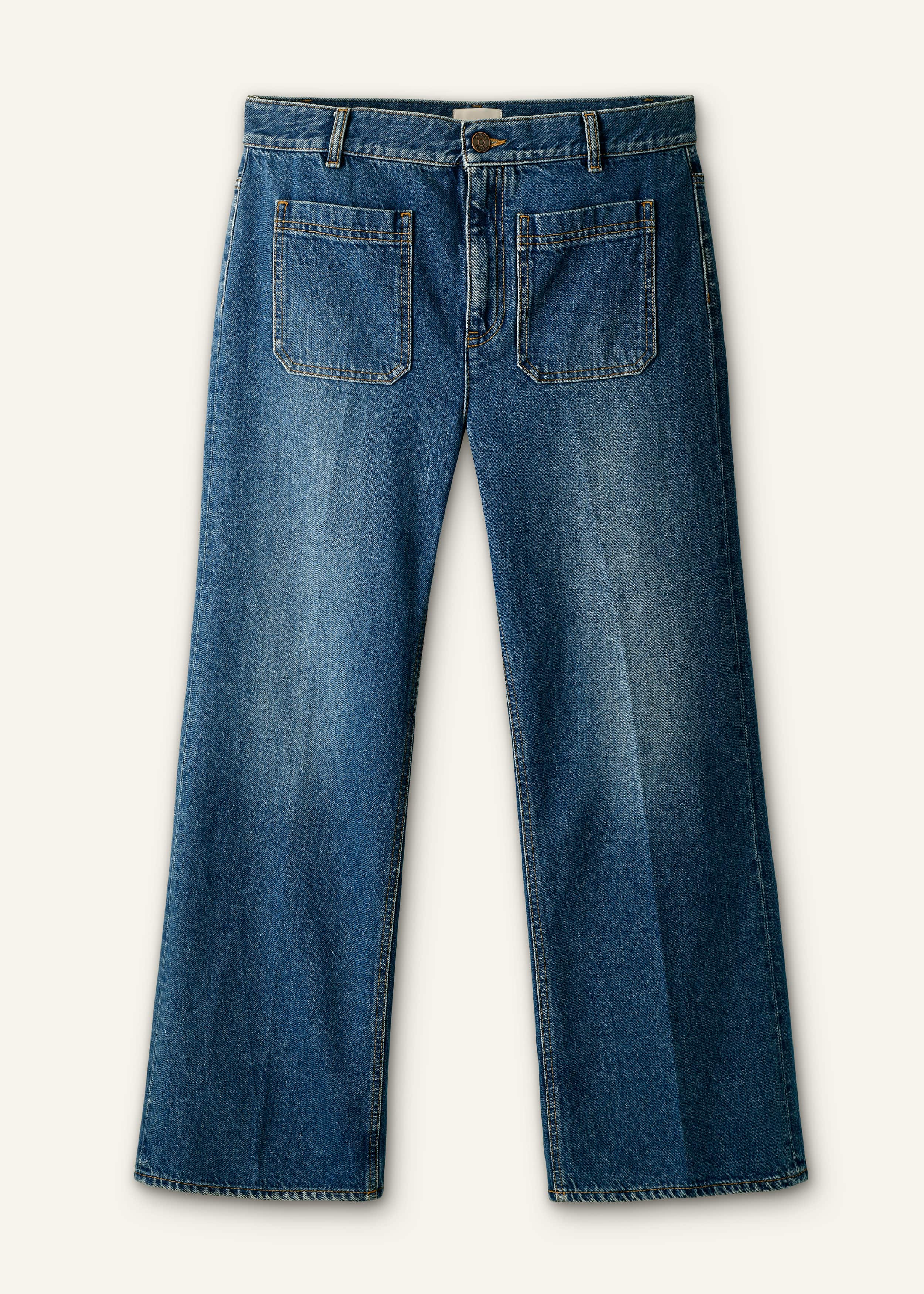 Blue Leg Elongator Crop Jean meandem
