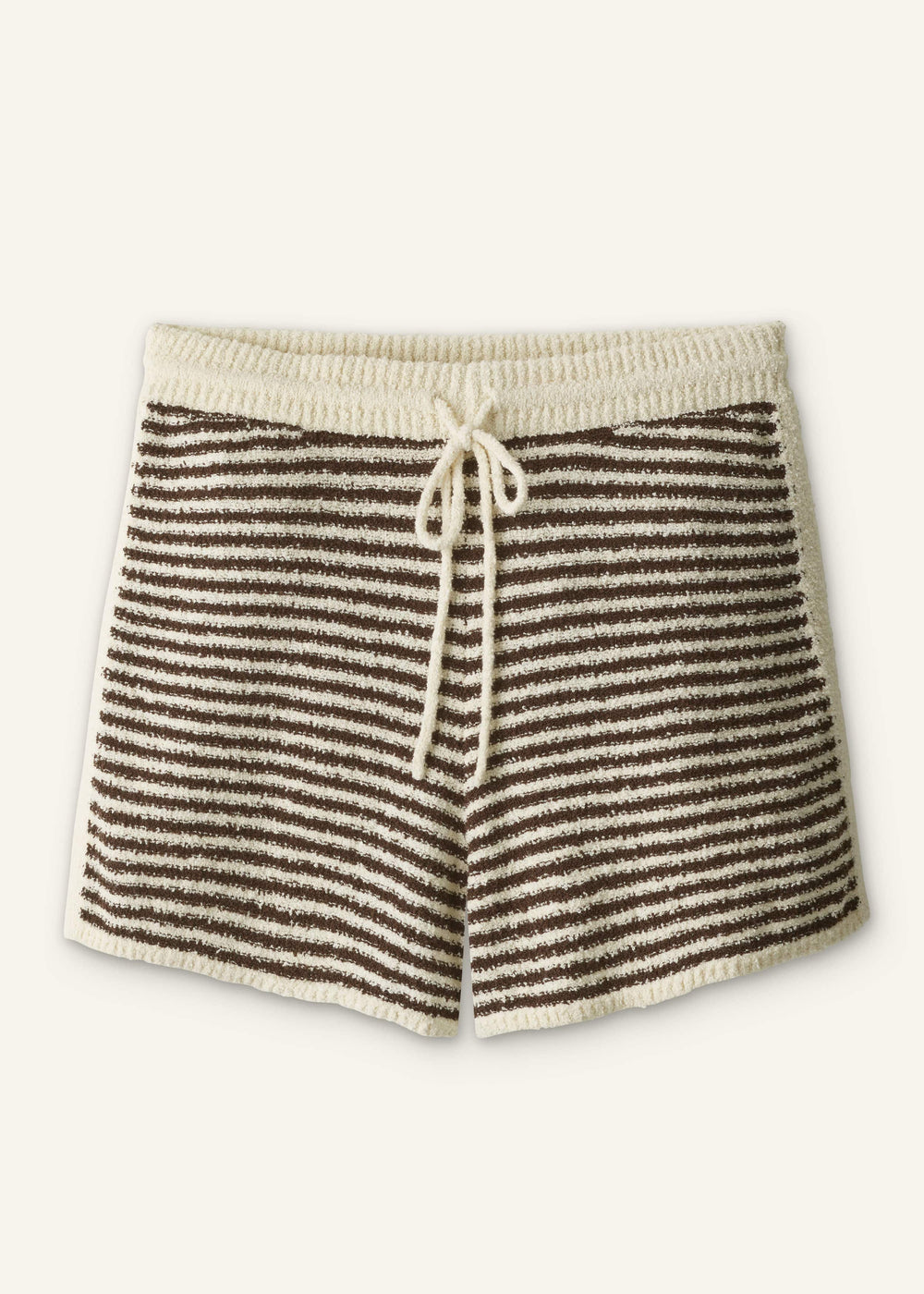 Cream Stripe Drawstring Short meandem
