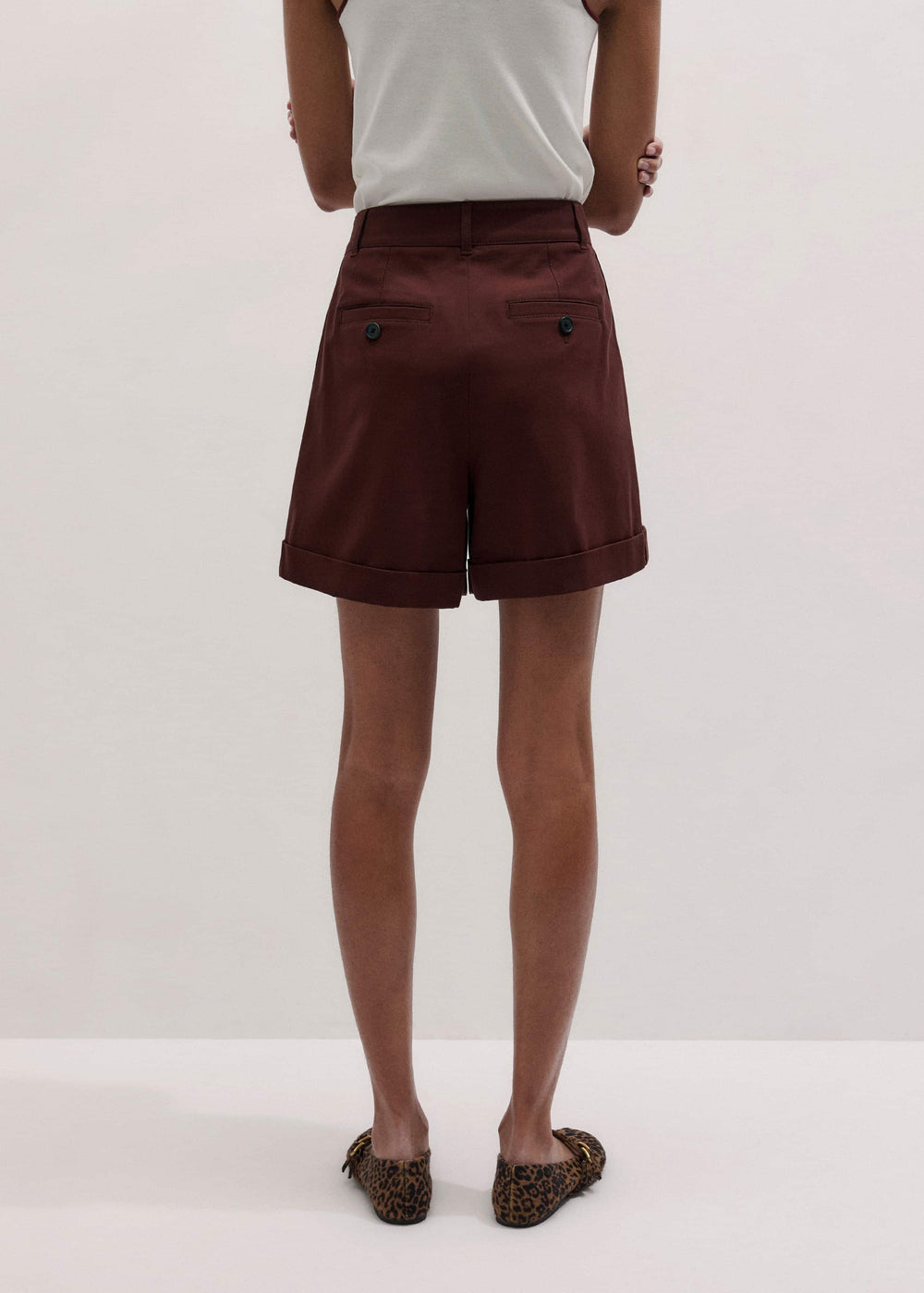 Cinnamon Brown Tailored Summer Short meandem