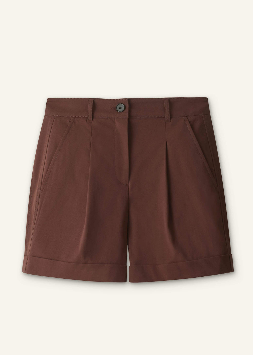 Cinnamon Brown Tailored Summer Short meandem