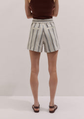 Cream Stripe Short meandem