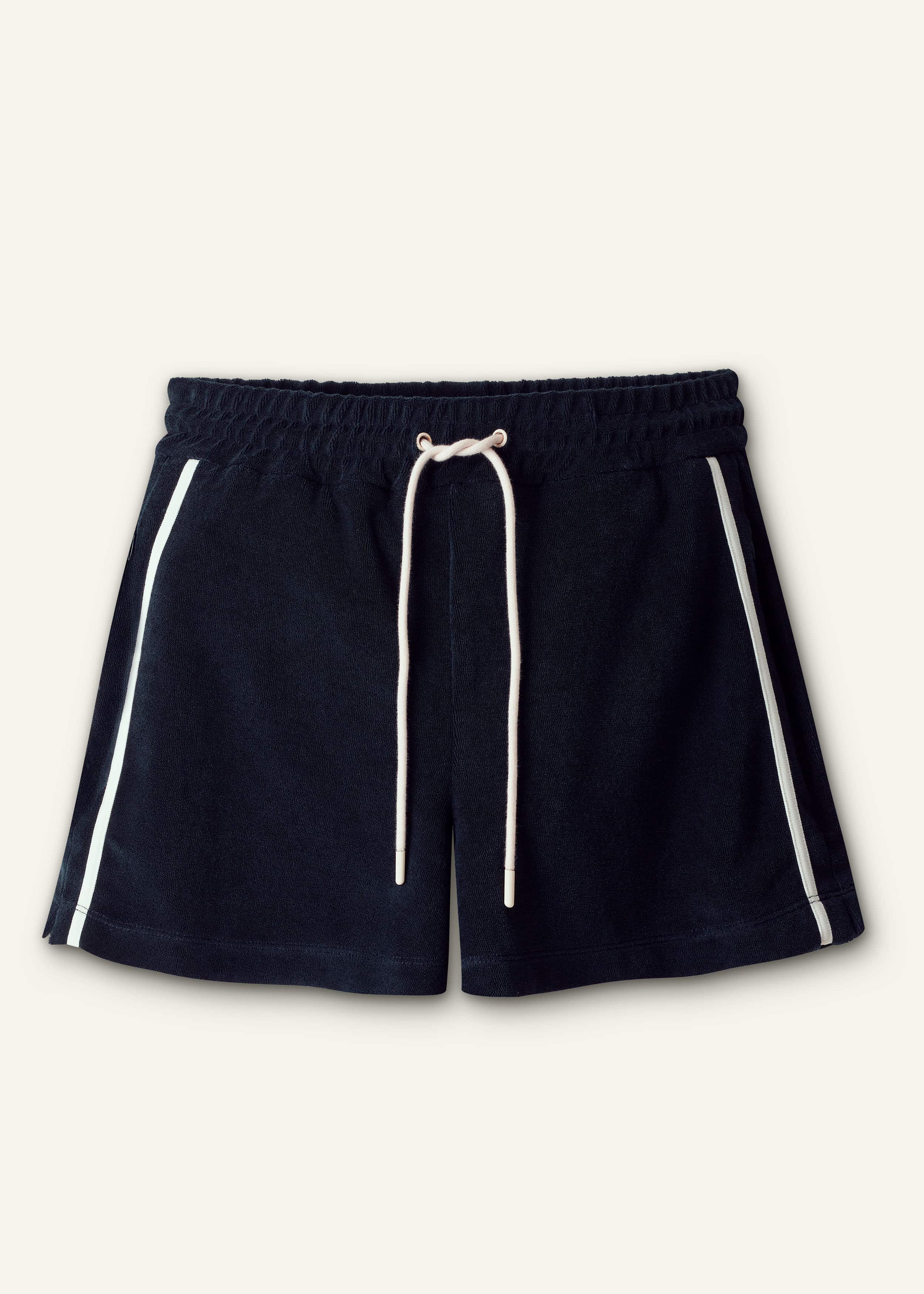 Navy Rib Trim Track Short meandem