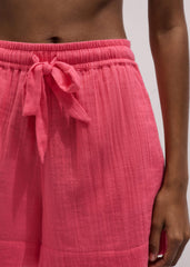 Pink Cheesecloth Summer Short meandem