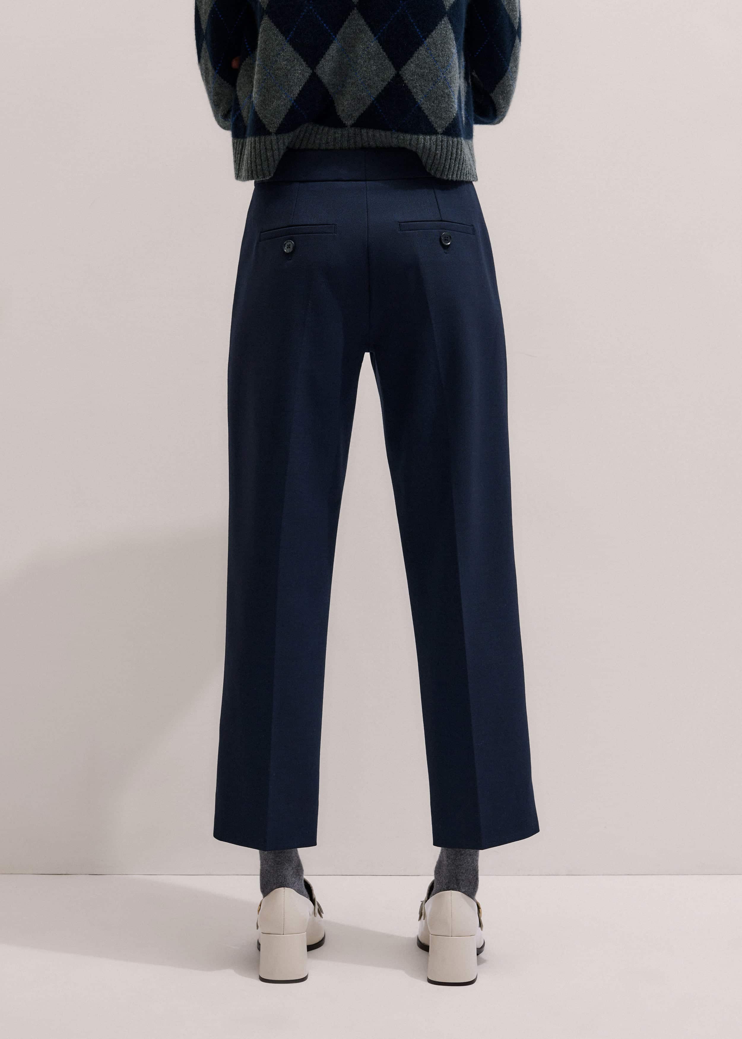 Navy Slim Crop Forever Pant | Pants meandem