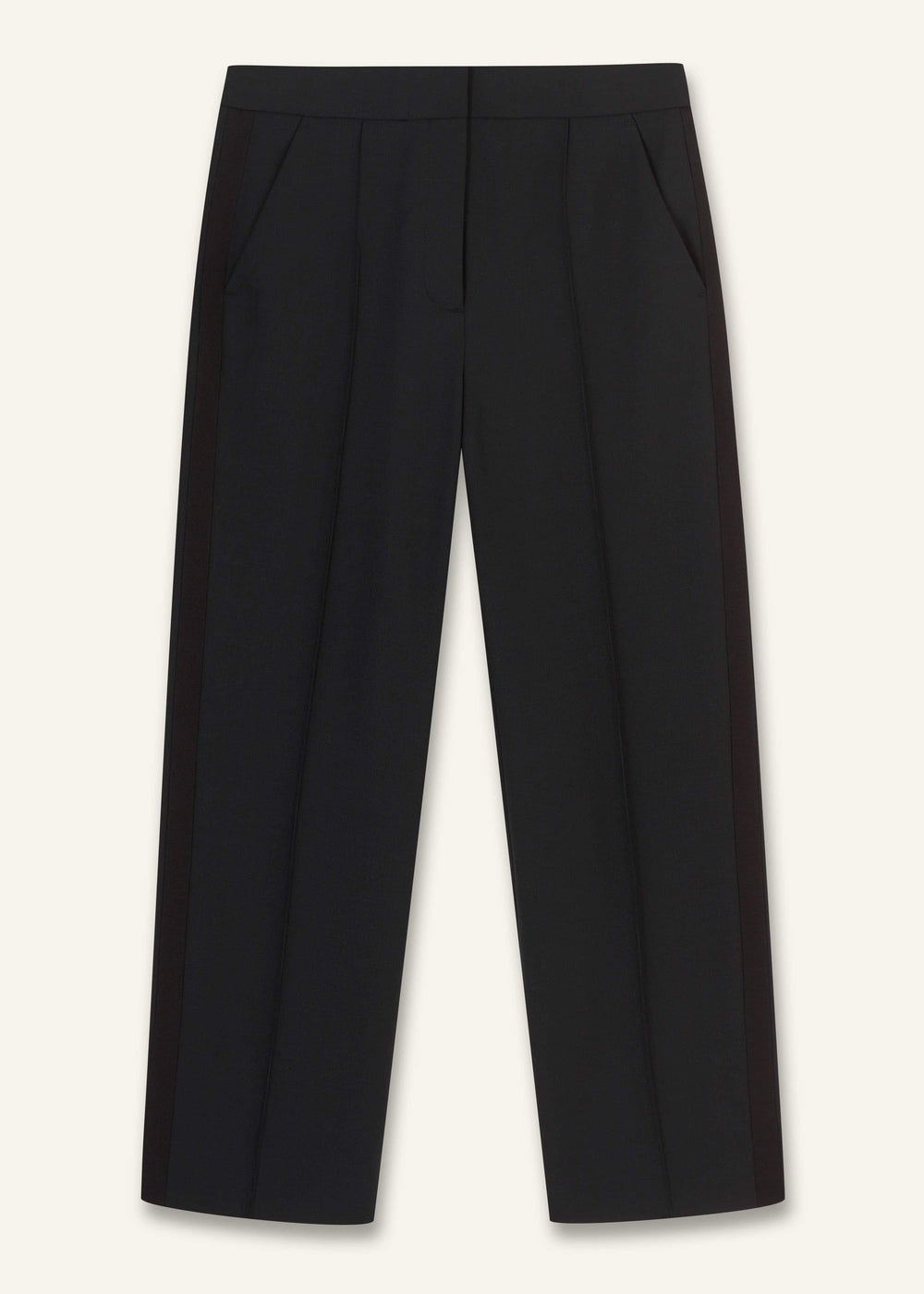 Black Slim Crop Tux Pant | Pants meandem
