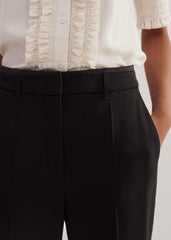 Black Slim Crop Forever Tux Pant | Woven Pants meandem