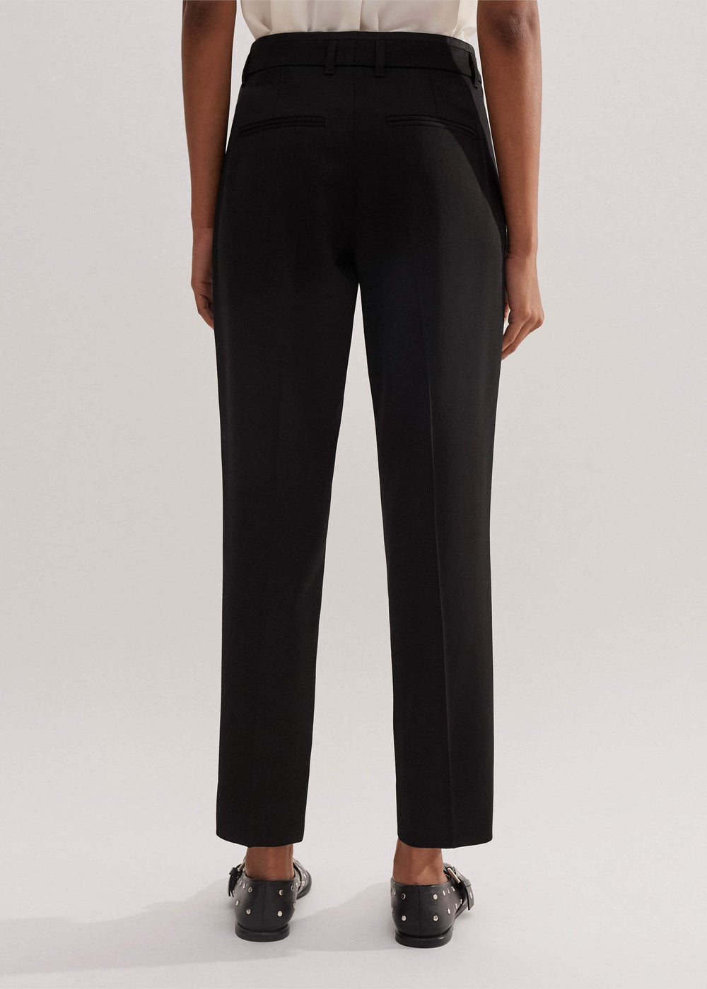 Black Slim Crop Forever Tux Pant | Woven Pants meandem