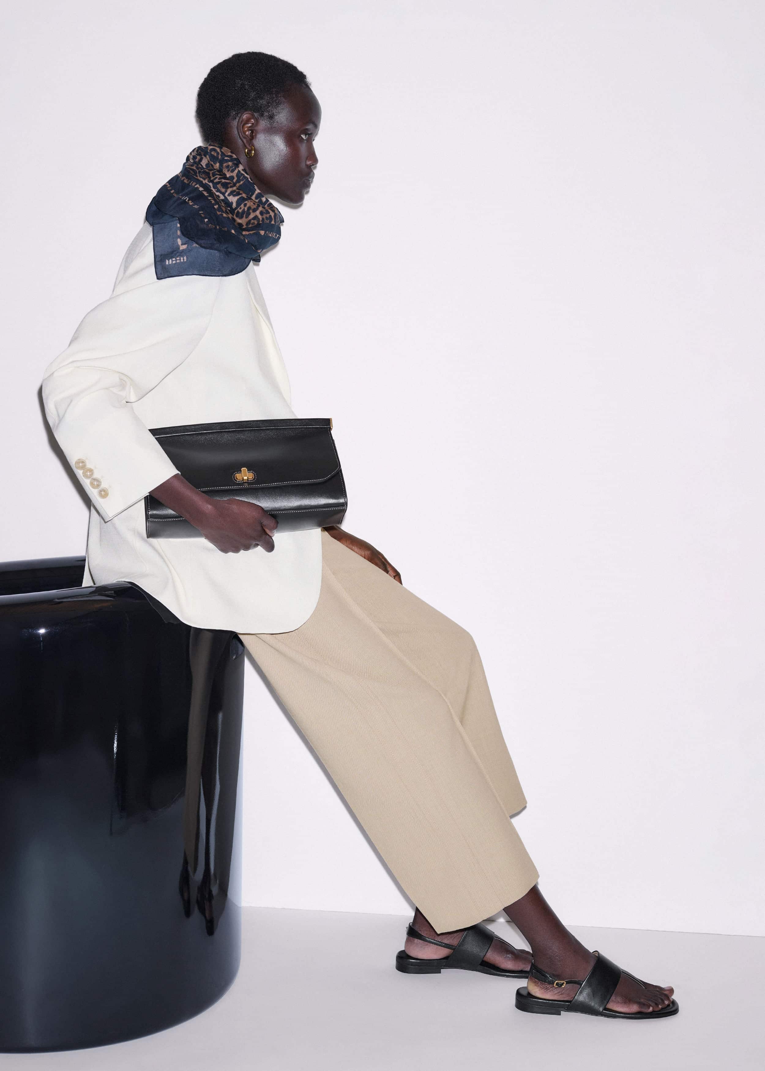 Sand Tailored Straight Crop Pant meandem