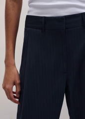 Navy Pinstripe Clever Pant meandem