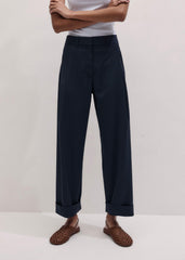 Navy Pinstripe Clever Pant meandem