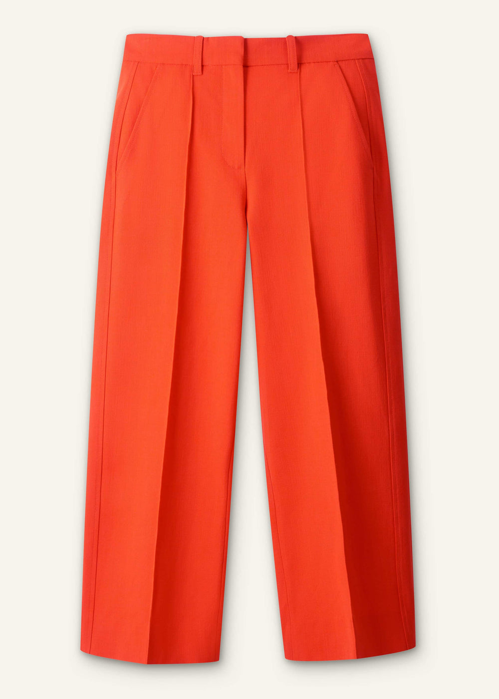 Orange Straight Crop Tailored Pant meandem