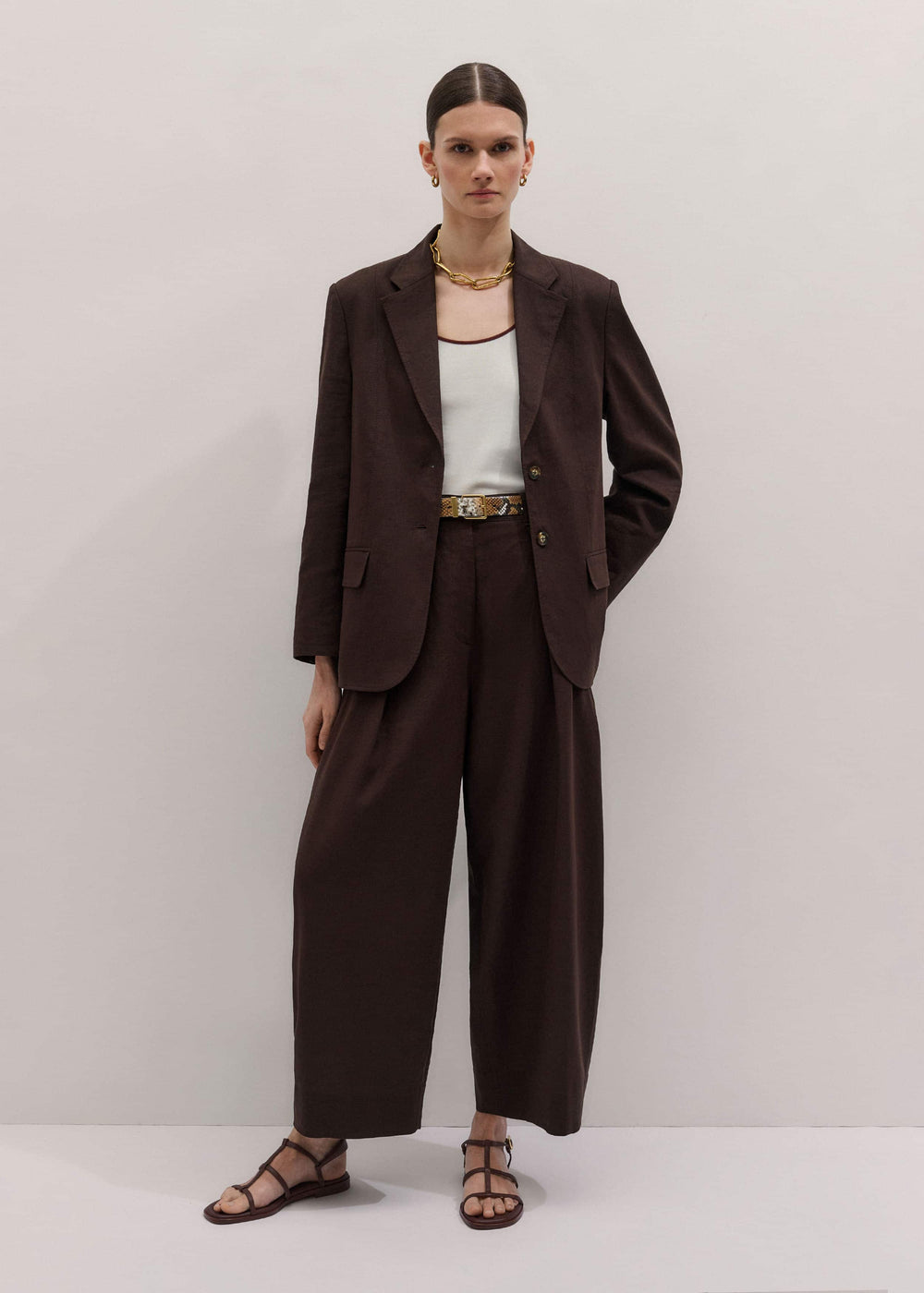 Brown Extreme Taper Pant meandem