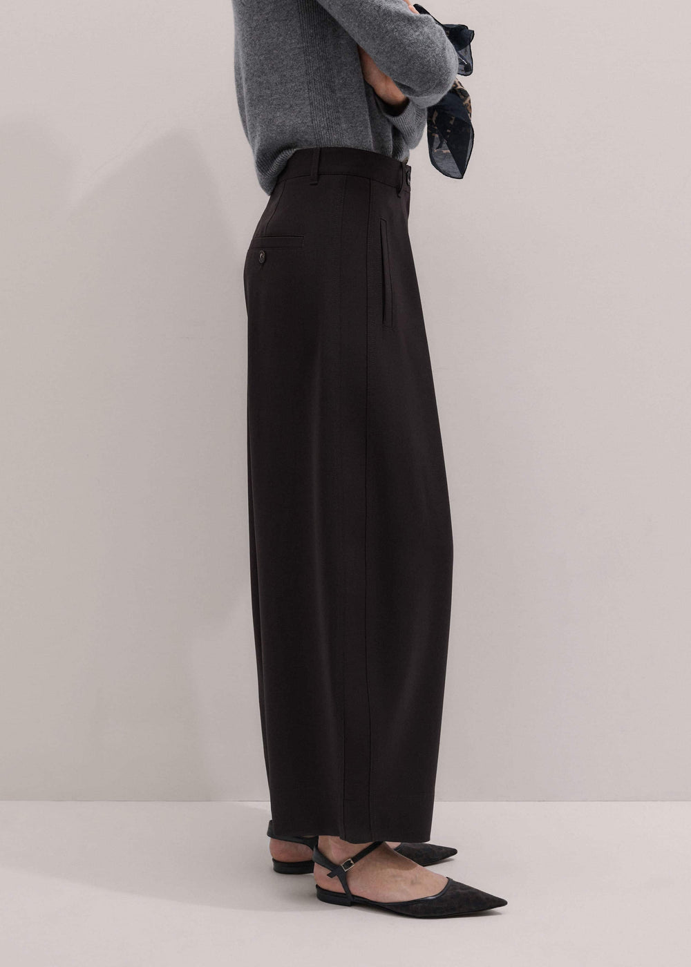 Brown Barrel-Leg Pant meandem