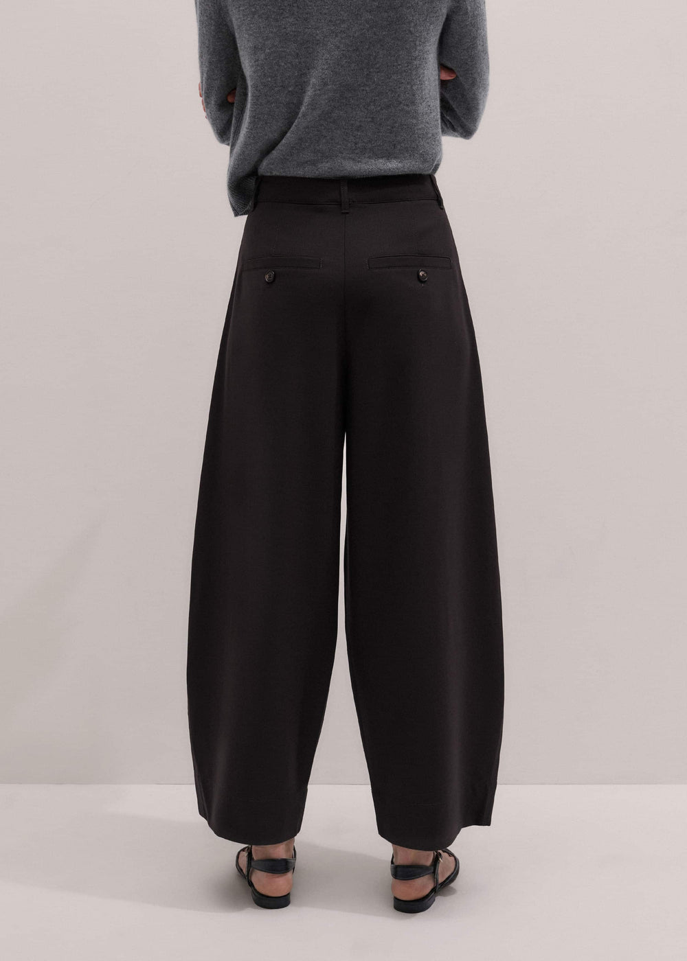 Brown Barrel-Leg Pant meandem