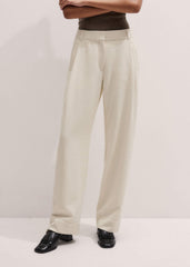 Ivory Clever Tapered Pant meandem