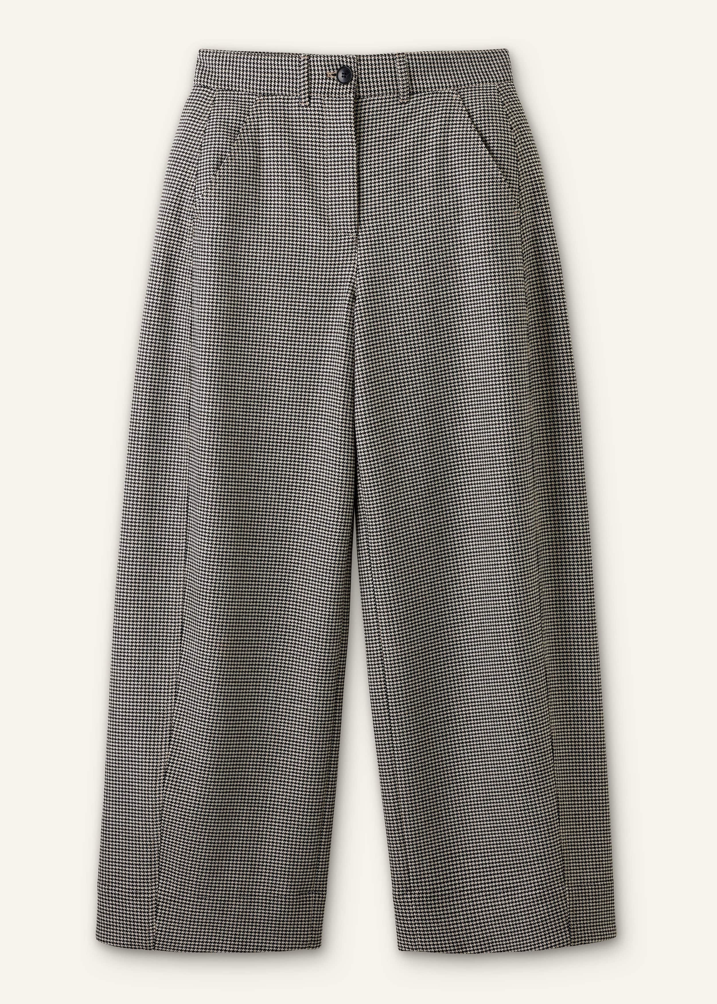 Ivory Houndstooth Extreme Tapered Pant meandem