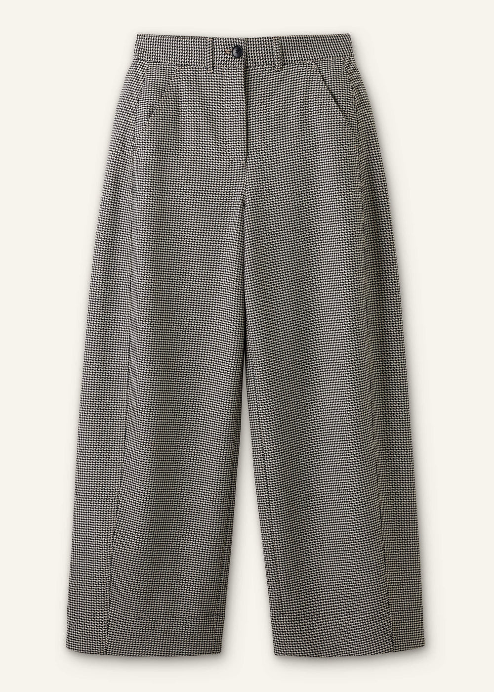Ivory Houndstooth Extreme Tapered Pant meandem