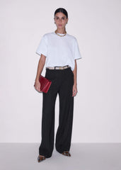 Black Pintuck Taper Pant meandem