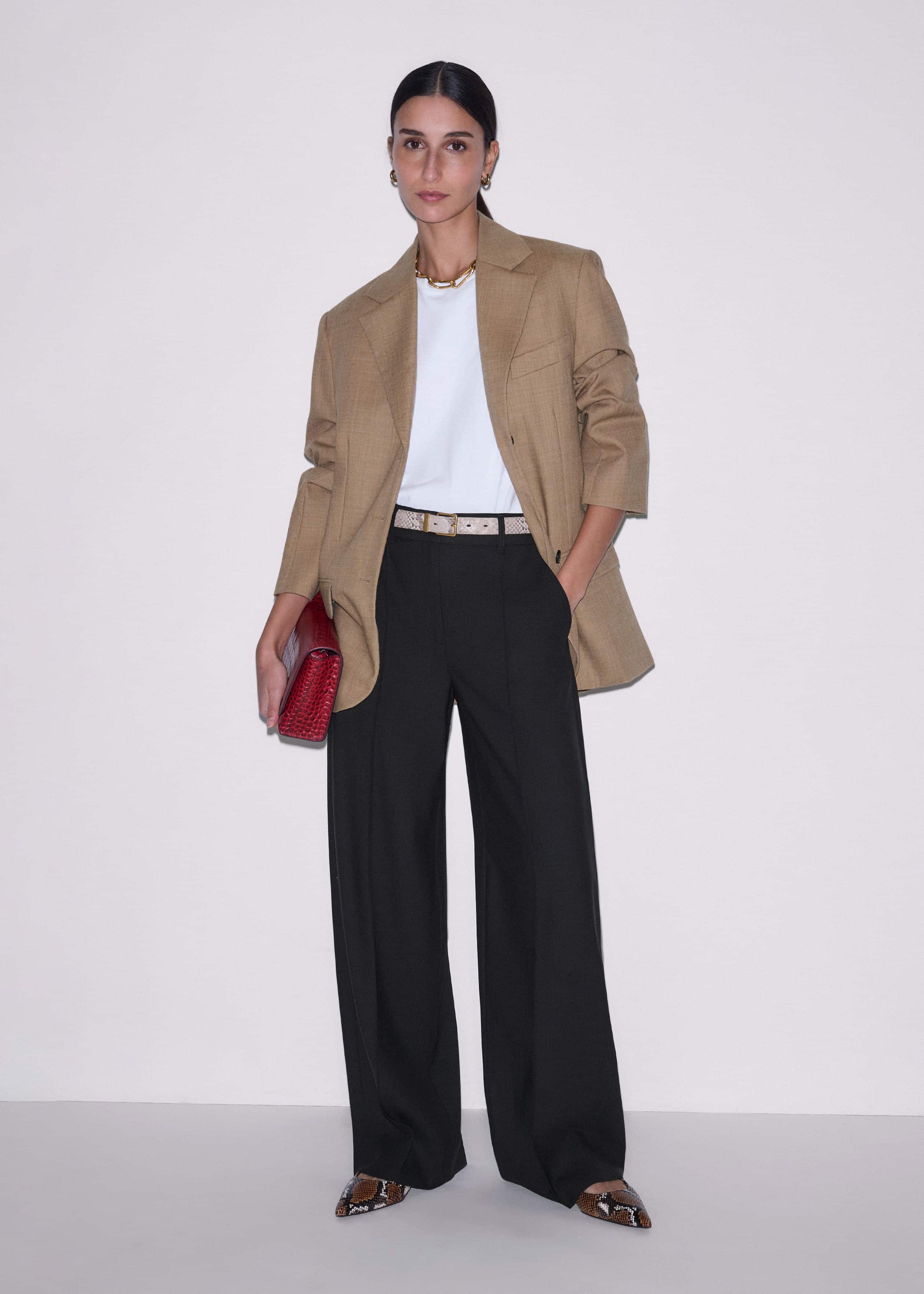 Black Pintuck Taper Pant meandem