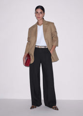 Black Pintuck Taper Pant meandem