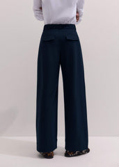 Navy Textured Extreme Tapered Pant meandem