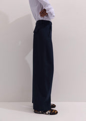 Navy Textured Extreme Tapered Pant meandem