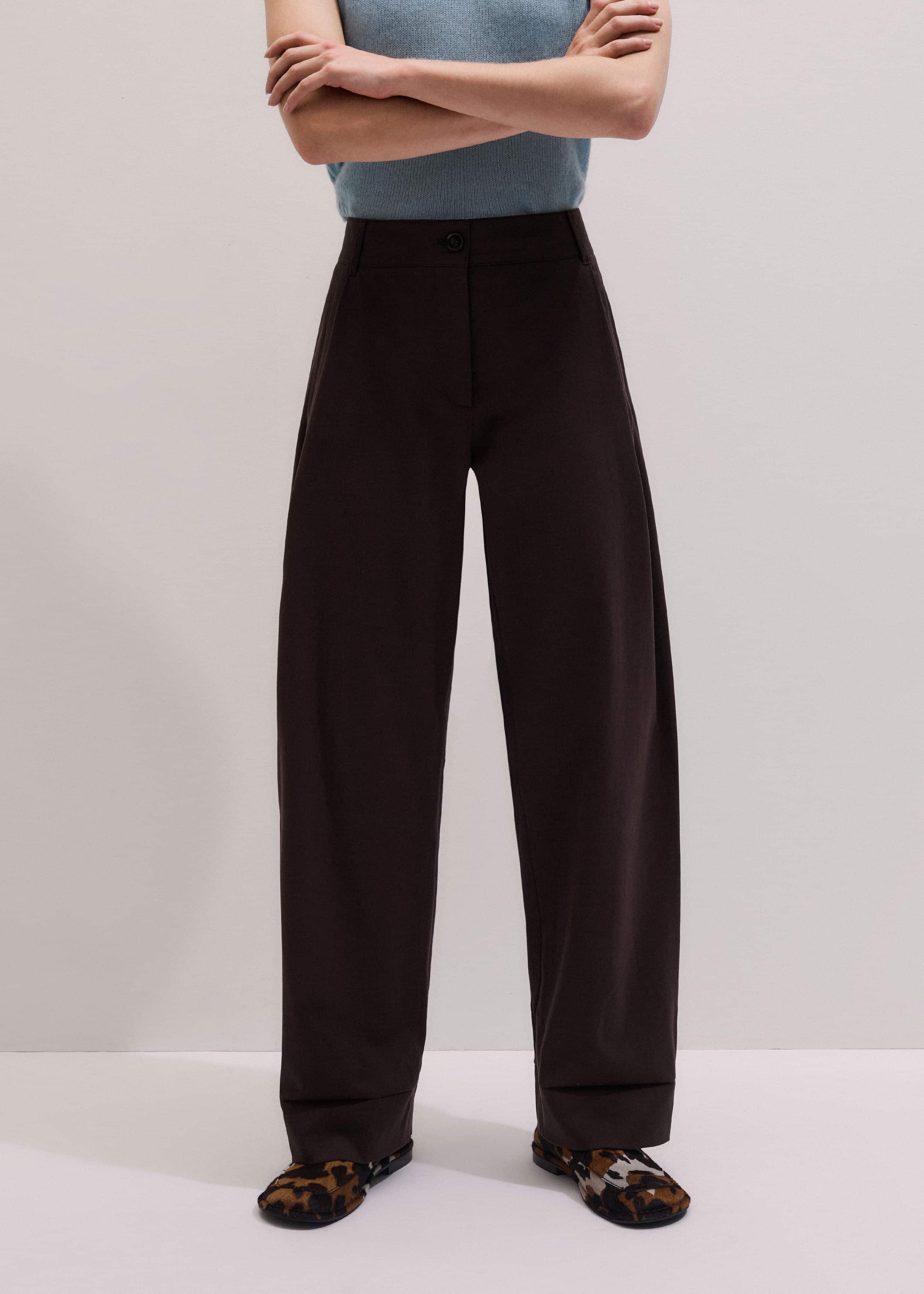 Chocolate Brown Clever Tapered Chino meandem
