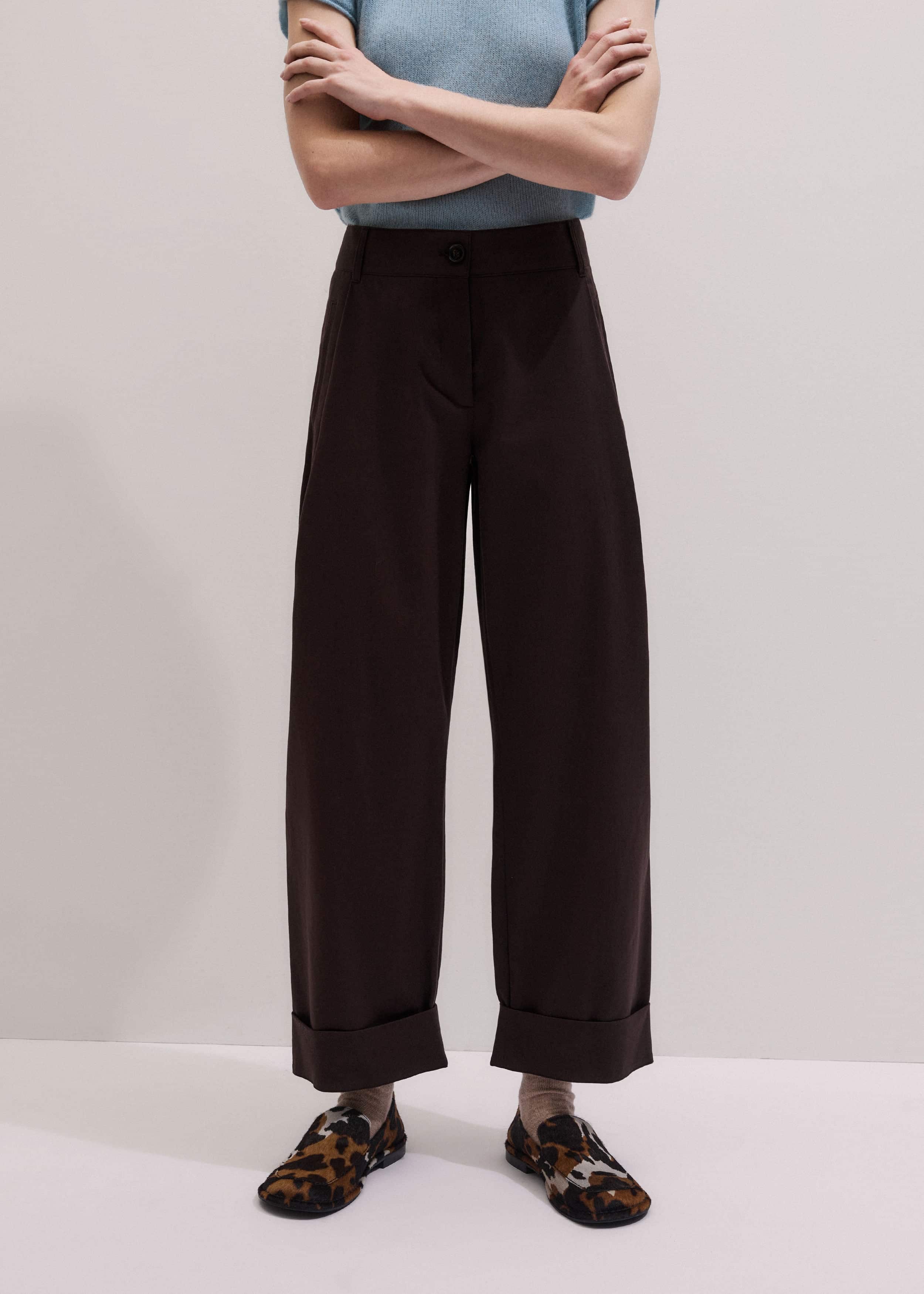 Chocolate Brown Clever Tapered Chino meandem