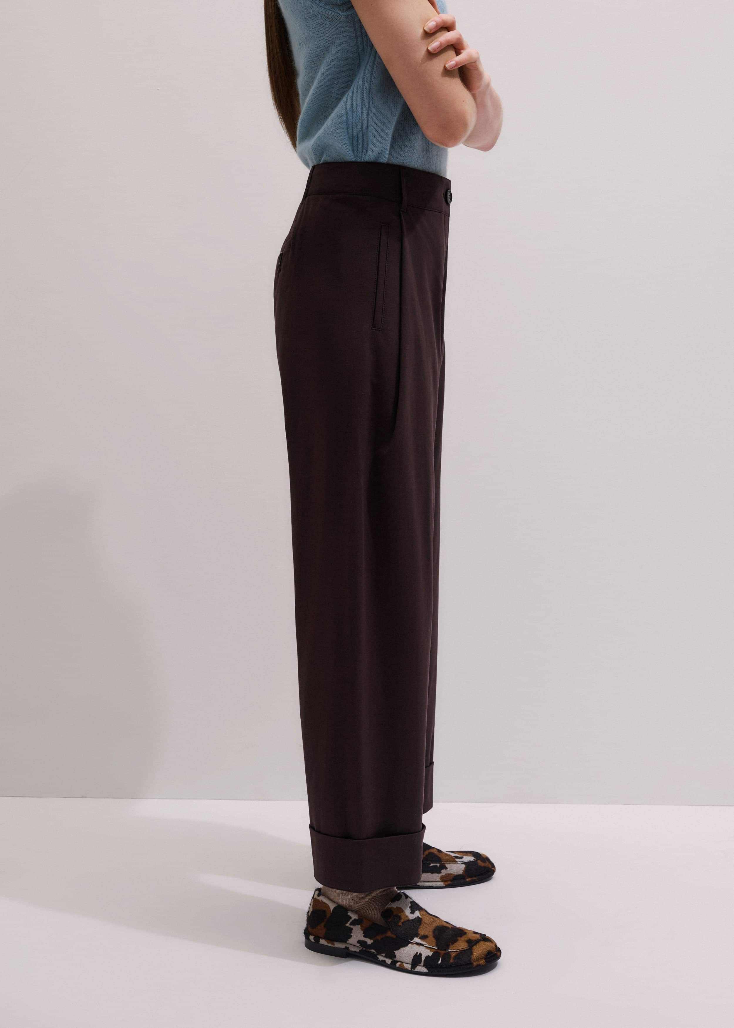 Chocolate Brown Clever Tapered Chino meandem