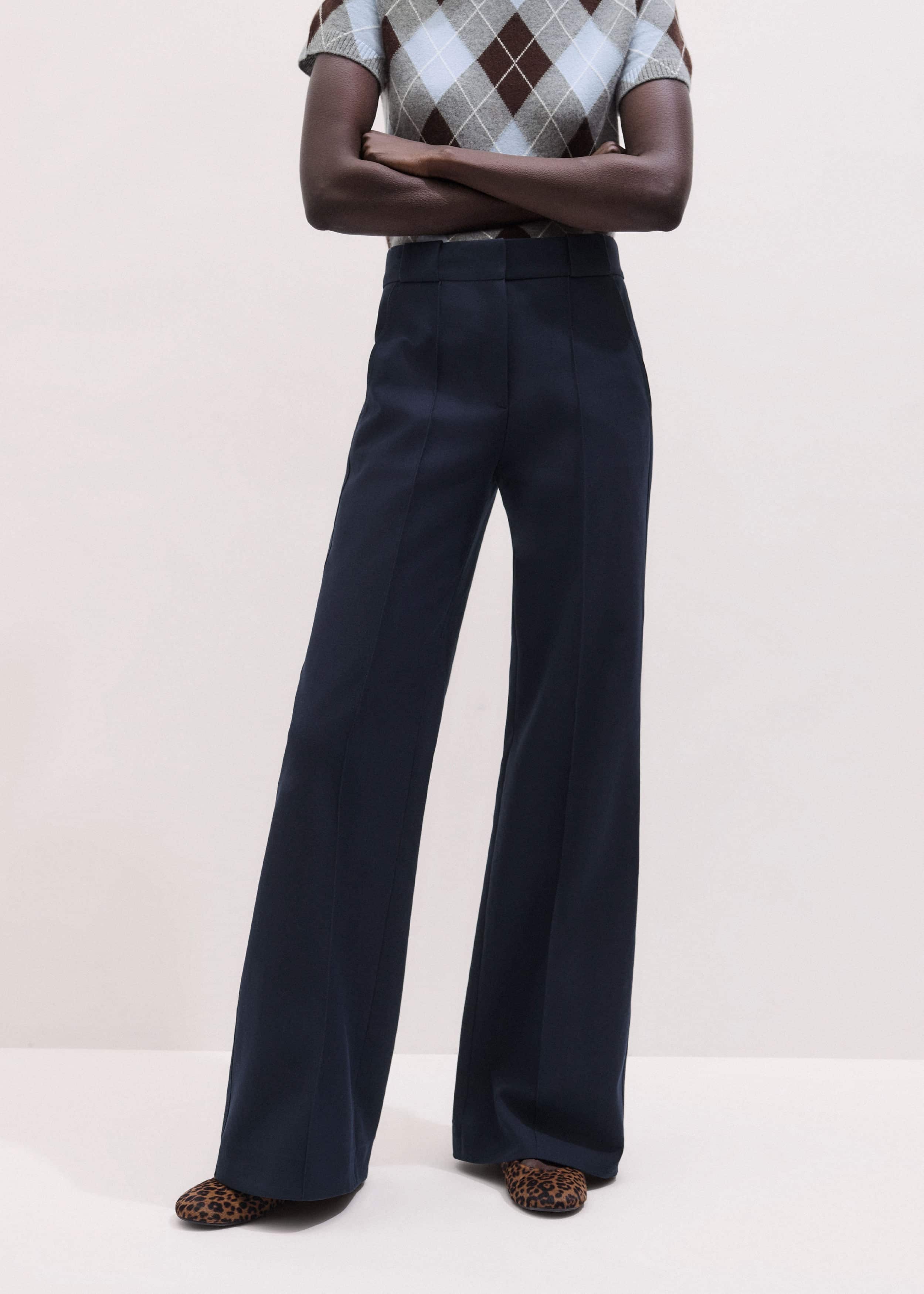 Navy Tailored Leg Elongator Pant meandem