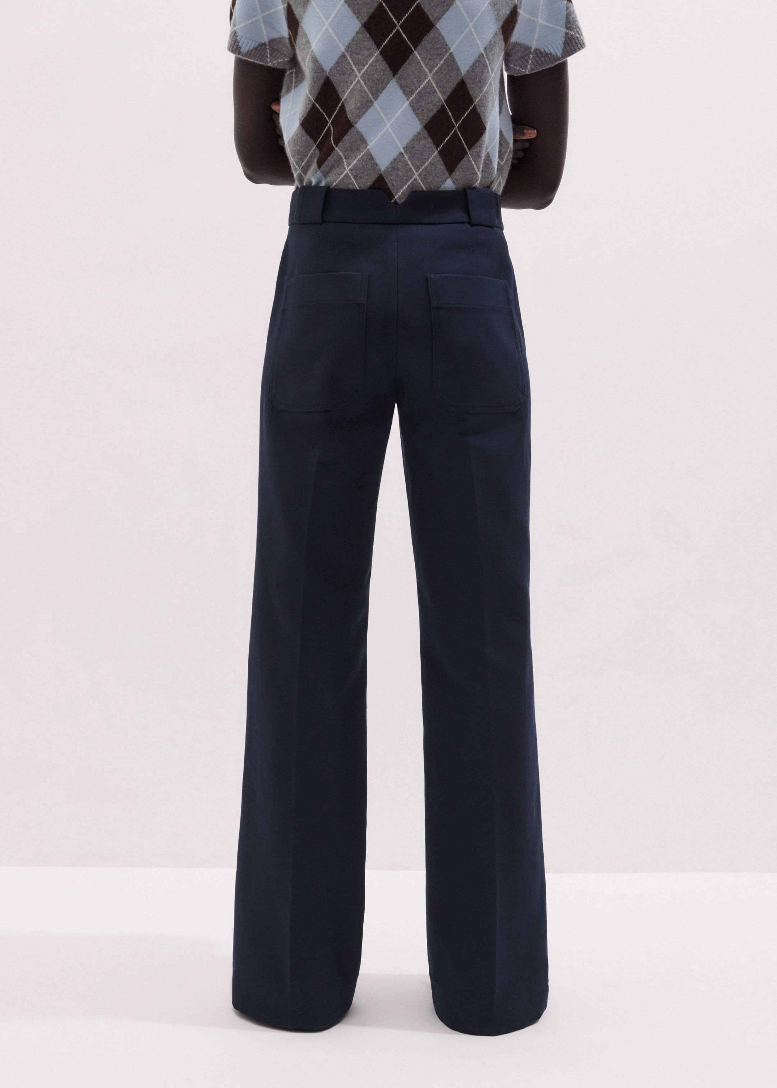 Navy Tailored Leg Elongator Pant meandem