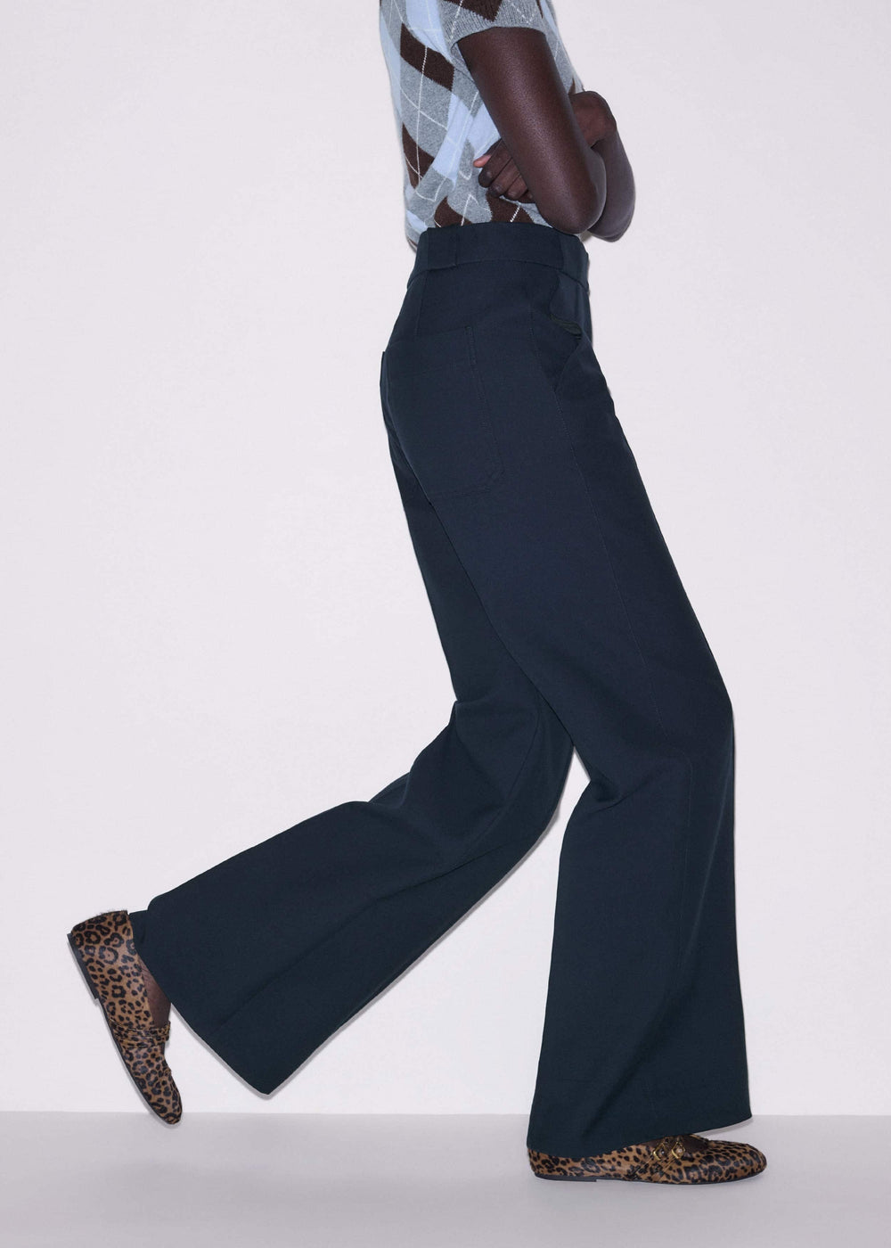Navy Tailored Leg Elongator Pant meandem