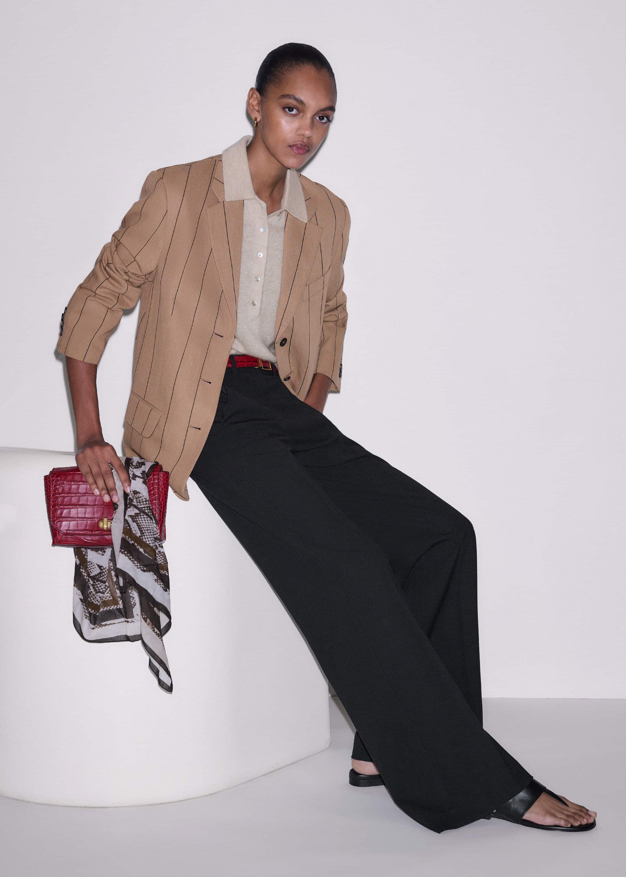 Black Tailored Leg Elongator Pant meandem